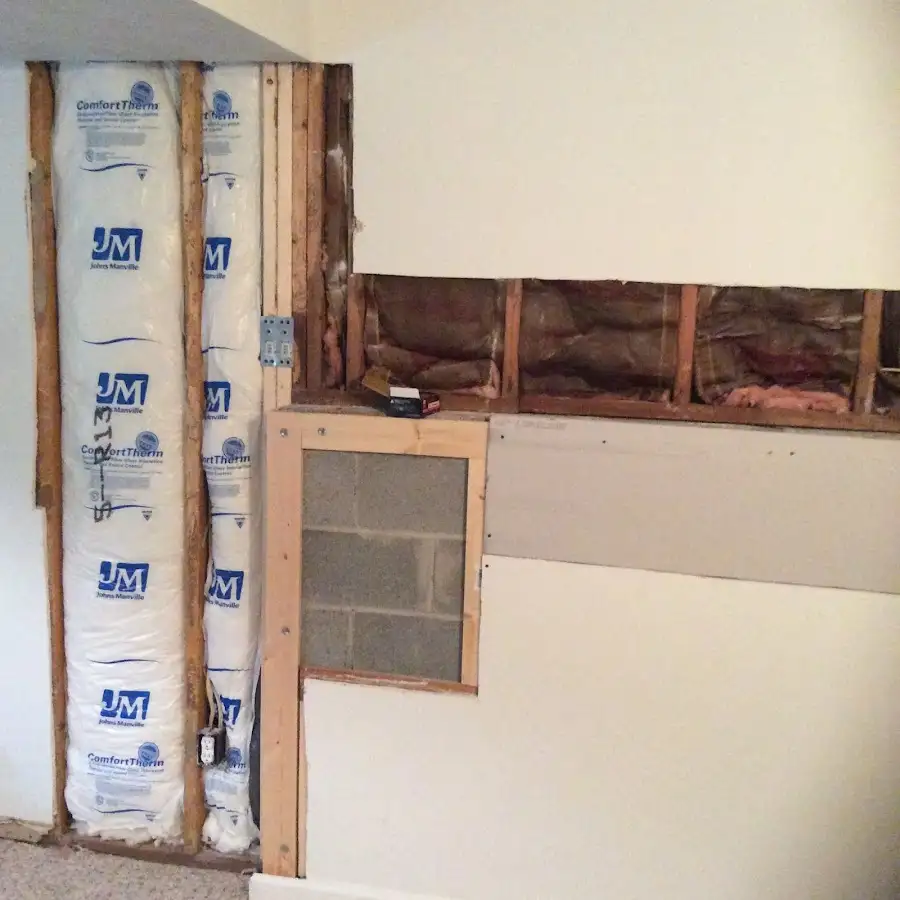 Wall insulation replacement during Contents Cleaning & Restoration in Littleton